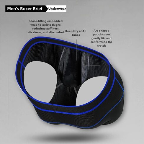 Men's Breathable Mesh Underwear Total Support Pouch Men's Boxer Brief,Anti-Chafing,Moisture-Wicking,3-Pack in Saudi Arabia