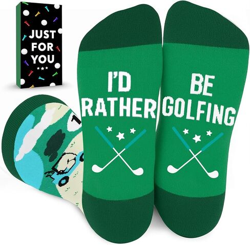ZAGKOO Golf Socks for Men - Fun Gift for Golf Lovers, Teen Boys, Coaches, Dad, Husband - Birthday, Christmas, Valentine Gifts in Kuwait