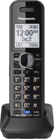 باناسونيك DECT 6.0 Plus ملحق سماعة الهاتف اللاسلكي متوافق مع الهواتف اللاسلكية ذات الخطين KX-TG95xx سلسلة هواتف الأعمال، مقبس سماعة الرأس - KX-TGA950B ​​(أسود) in Saudi Arabia