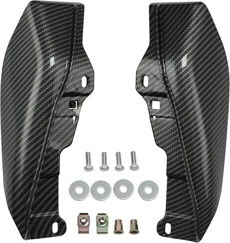 TCMT Carbon Fiber Vivid Black Mid-Frame Air Deflector Fit For Harley Street Glide 2009-Up in Saudi Arabia