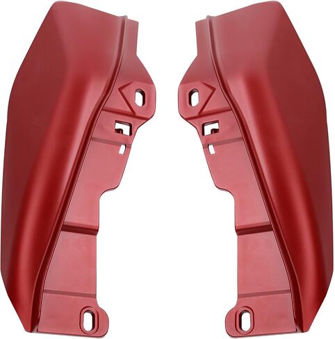 HR3 Color-Matched Wicked Red Denim Mid-Frame Air Deflectors Compatible with 2009-later Harley Touring Road King, Road Glide, Street Glide, Electra Glide, Ultra Limited, Trike (Style #2) in Saudi Arabia