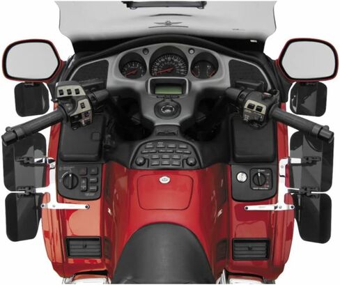 الدورة الوطنية - 01-17 Honda GL1800 Gold Wing Mirt Mount Wing Danclectors - Dark Tint (N5108) in Kuwait