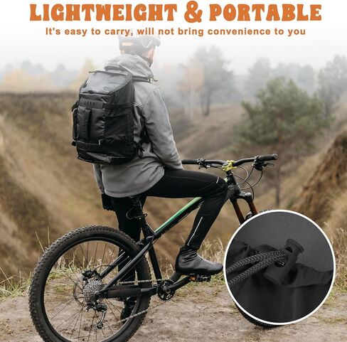 2 Pcs Waterproof Bike Seat Rain Cover with Drawstring, Black Seat Cover Mountain Bike Seats Cover Rain Dust Protective Cushion Saddle Cover Bicycle Cover Accessories for Men Women in Saudi Arabia
