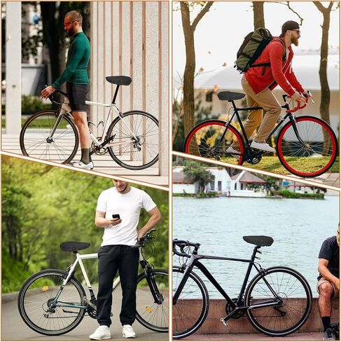 2 Pcs Waterproof Bike Seat Rain Cover with Drawstring, Black Seat Cover Mountain Bike Seats Cover Rain Dust Protective Cushion Saddle Cover Bicycle Cover Accessories for Men Women in Saudi Arabia