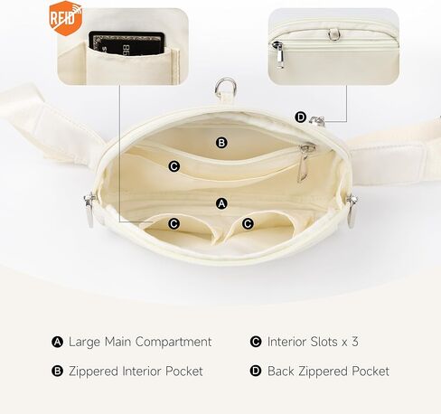 حقيبة Crossbody لمكافحة سرقة Fanny Pack 2L Crossbody Bag Crossbod in Kuwait