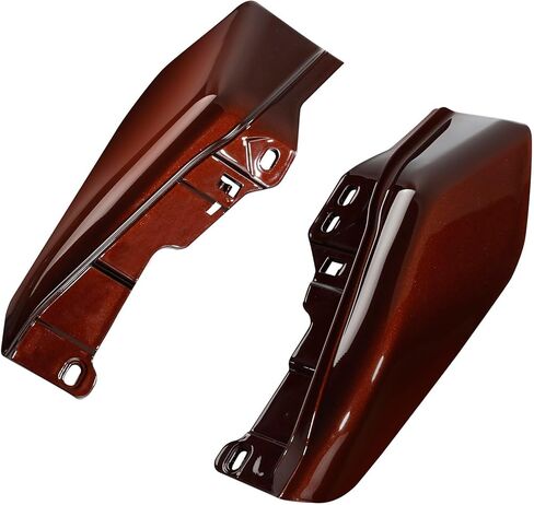 HR3 Color-Matched Wicked Red Denim Mid-Frame Air Deflectors Compatible with 2009-later Harley Touring Road King, Road Glide, Street Glide, Electra Glide, Ultra Limited, Trike (Style #2) in Kuwait