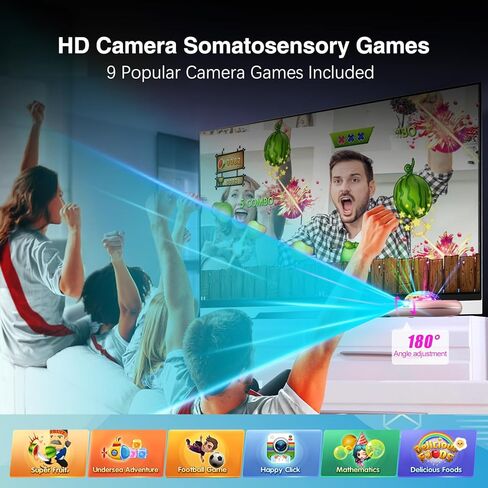 سجادة الرقص الإلكترونية يونيكورن للأطفال والكبار - وسادة رقص لاسلكية للتلفزيون مع كاميرا عالية الدقة، التوصيل والتشغيل لعبة بساط الرقص ذات المستخدم المزدوج، ألعاب هدايا عيد الميلاد وأعياد الميلاد للفتيات والفتيان in Kuwait