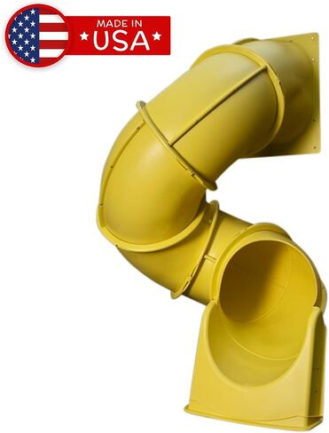 Swing-N-Slide WS 5040-G Quick Connect 5 Foot Turbo Tube Slide Plastic Enclosed Slide for 5 Foot Deck Heights, Green in Saudi Arabia
