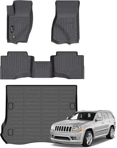 Jenofa-Car Floor Mats & Cargo Liner for Nissan Murano 2017.5-2024 Platinum | S | SL | SV | Midnight Edition All Weather Floor Mats Waterproof Durable Floor Liners Custom for Murano Accessories Black in Kuwait