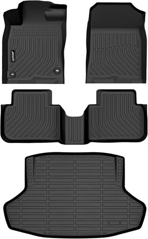 Jenofa-Car Floor Mats & Cargo Liner for Nissan Murano 2017.5-2024 Platinum | S | SL | SV | Midnight Edition All Weather Floor Mats Waterproof Durable Floor Liners Custom for Murano Accessories Black in Kuwait