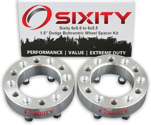 Sixity Auto 2 PC 1.5 "6x5.5 فواصل العجلات متوافقة مع Dodge RAM 50 RAIDER D50 M12X1.5MM 1.25in in Saudi Arabia