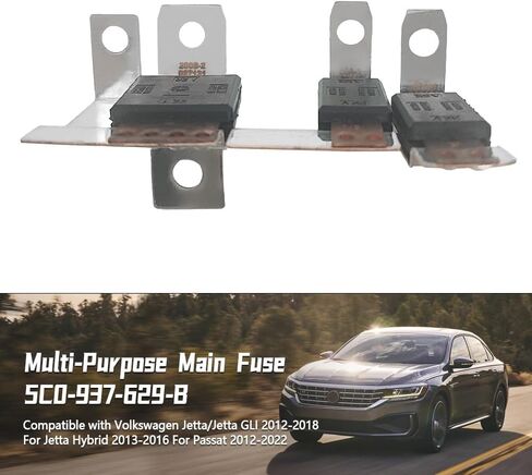 250 AMP Main Fuse 5C0937629B (5C0-937-629-B) - Multi-Purpose High-Current Fuse Compatible with Volkswagen Jetta/Jetta GLI 2012-2018, Jetta Hybrid 2013-2016, Passat 2012-2022 in Saudi Arabia