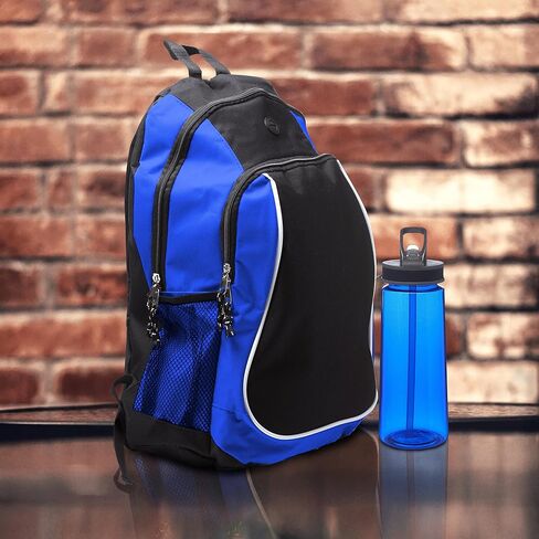 DISCOUNT PROMOS Custom Large Sports Backpacks Set of 10/50/100, Personalized Bulk Pack - Bring Everywhere You Go, Perfect for Travellers & Great for Everyday Use - Grey in Saudi Arabia
