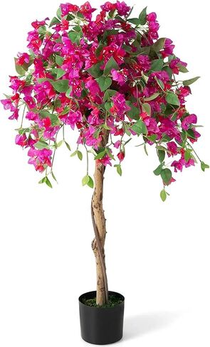 SAFEPLUS 4.5FT Bougainvillea Artificial Tree, Tall Fake Floor Plant for Indoor Outdoor Décor in Kuwait