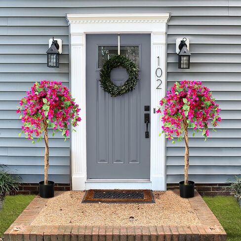 SAFEPLUS 4.5FT Bougainvillea Artificial Tree, Tall Fake Floor Plant for Indoor Outdoor Décor in Kuwait