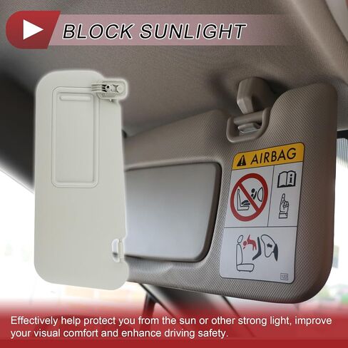 يسار Sun Sun Sun Visor لـ Mazda 3 2010-2013 Sun Visor Assembly No.BBM2-69320C-75 Gray Glass in Saudi Arabia