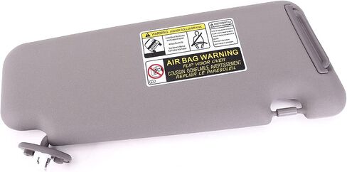 74320-48500-B0 Left Driver Side Gray Sun Visor W/Vanity Light Compatible with Toyota 08-13 Highlander in Saudi Arabia