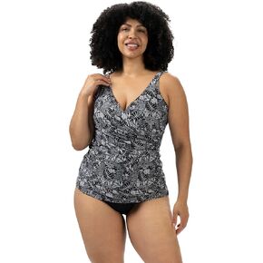Dolfin Aquashape Women's Tankini Top - Wrap v -teace swimsuit منفصلة in Kuwait