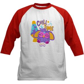 CafePress Furby Chill Time Kids Baseball T Shirt Kids Cotton Baseball Jersey, 3/4 Raglan Sleeve Shirt in Saudi Arabia