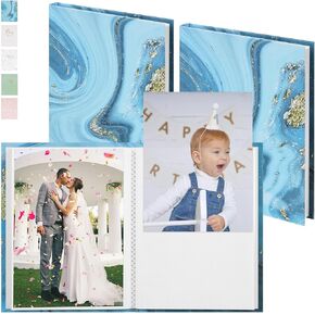Small Photo Album 4x6 Pictures 2 Pack, Each Hold 36 Vertical Photos, Mini Waterproof Membrane Cover Picture Book for Wedding Baby Family Graduation Travel (Sage green with dandelion) in Kuwait