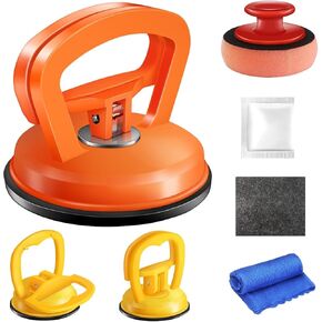 Dent Puller ، Car Dent Puller 3 Pack Dent Dread Tool Cup Cup Cup Suction Puller Dent Dent Kit للسيارة ومجموعة إصلاح Dent لجسم السيارة ، ورفع البلاط ، والكائنات المتحركة ، والشاشة (أصفر+برتقالي+أزرق) in Kuwait