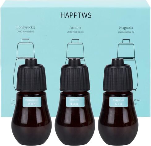 مجموعة زيت الناشر Happtws - مجموعة الرائحة والياسمين والماجنوليا. العلامة التجارية العلامة التجارية عاجزة عن النفط العطري إعادة ملء in Kuwait