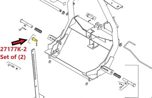 Aftermarket Fisher 3/4" to 1" Step X 2-9/16" Step Pin Kit, Pair 27177K in Saudi Arabia