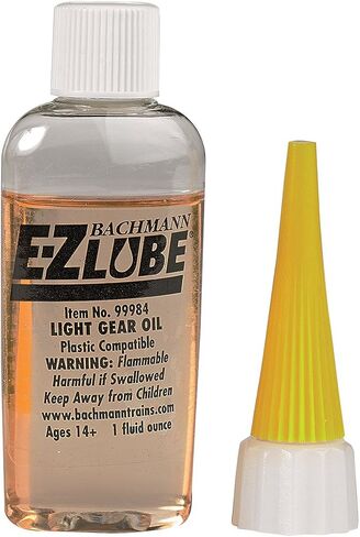 Bachmann Trains - E-Z LUBE - LIGHT GEAR OIL (1 fluid ounce) - For Use With All Scales in Saudi Arabia