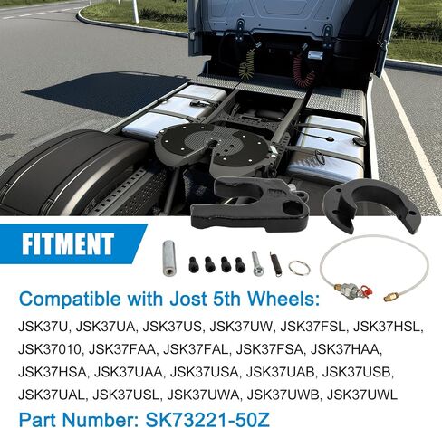 SK73221-50Z وسادة و Lock Jaw Rebuild Kit - Psler Left Hand Minor Rebuild Kit Fit for Jost 5th Wheel JSK37HSL ، JSK37FSL ، JSK37UWL ، JSK37UA ، JSK37HAA ، JSK37USL ، JSK37FAA ، JSK37FSA ، JSK37FSA ، in Saudi Arabia