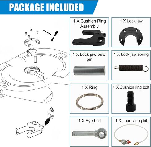 SK73221-50Z وسادة و Lock Jaw Rebuild Kit - Psler Left Hand Minor Rebuild Kit Fit for Jost 5th Wheel JSK37HSL ، JSK37FSL ، JSK37UWL ، JSK37UA ، JSK37HAA ، JSK37USL ، JSK37FAA ، JSK37FSA ، JSK37FSA ، in Saudi Arabia