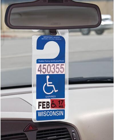 WalterDrake Handicap Placard Protective Plastic Hanger in Saudi Arabia