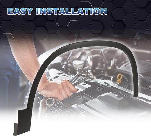 PIT66 Fender Flare, Compatible with 2012-2017 Volkswagen Tiguan Front Left Textured Black 5N0854732B9B9 in Kuwait