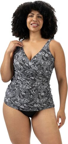 Dolfin Aquashape Women's Tankini Top - Wrap v -teace swimsuit منفصلة in Kuwait