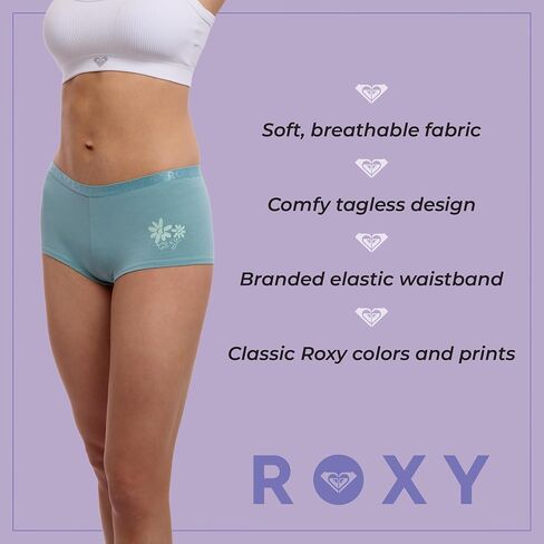 Roxy Women's Cotton Boyshort Woyer ، 5 حزم in Saudi Arabia