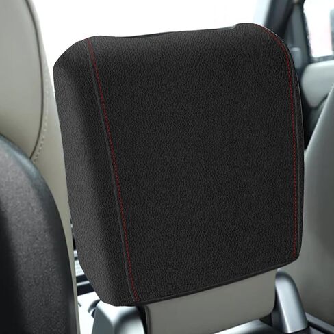 غطاء وحدة التحكم في Aomsazto لعام 2020 2021 2022 2023 2024 Land Rover Defender Recrest Armotive Insportories Leather Middle Leather with Red Stiches in Kuwait