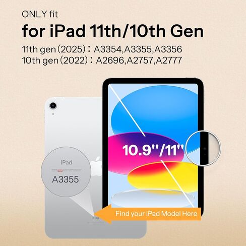 SPARIN [عبوة من قطعتين واقي شاشة متوافق مع iPad Air 5/4(10.9 بوصة)، iPad Pro 11 بوصة، زجاج مقسى لجهاز iPad Air الجيل الخامس / الجيل الرابع (2022/2020) in Kuwait