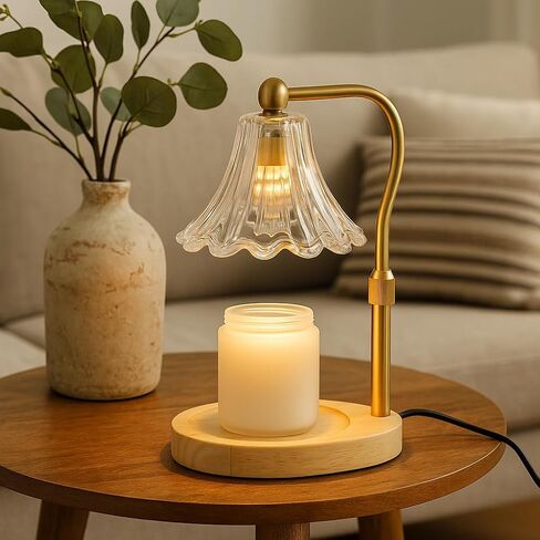 Candle Warmer Lamp with Timer Dimmer, Adjustable Height, Vintage Candle Melter, Modern Home Decor Gift, Birthday Gifts for Women Mom,House Warming Gifts Home Decor, Scented Wax Jar Candles in Saudi Arabia