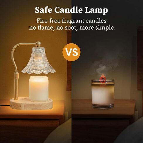 Candle Warmer Lamp with Timer Dimmer, Adjustable Height, Vintage Candle Melter, Modern Home Decor Gift, Birthday Gifts for Women Mom,House Warming Gifts Home Decor, Scented Wax Jar Candles in Saudi Arabia