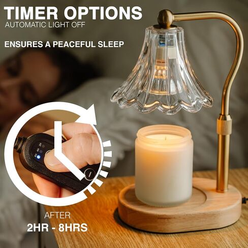 Candle Warmer Lamp with Timer Dimmer, Adjustable Height, Vintage Candle Melter, Modern Home Decor Gift, Birthday Gifts for Women Mom,House Warming Gifts Home Decor, Scented Wax Jar Candles in Saudi Arabia