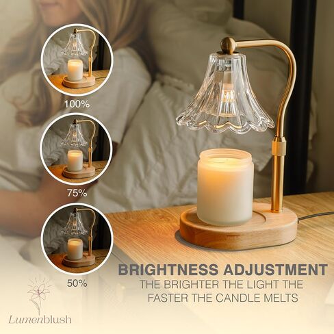 Candle Warmer Lamp with Timer Dimmer, Adjustable Height, Vintage Candle Melter, Modern Home Decor Gift, Birthday Gifts for Women Mom,House Warming Gifts Home Decor, Scented Wax Jar Candles in Saudi Arabia