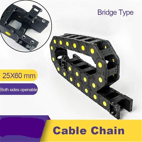 25x60 Mochine Towline 25 Plastic Cable Chain Drag Chain Transmission Chains Bridge Type L 1m 25 * 60(75mm) in Saudi Arabia
