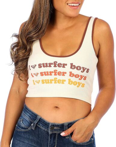 Roxy Juniors I Heart Surfer Boys الغوص في الخزان المقطوع من أعلى البيج الكبير multi in Saudi Arabia
