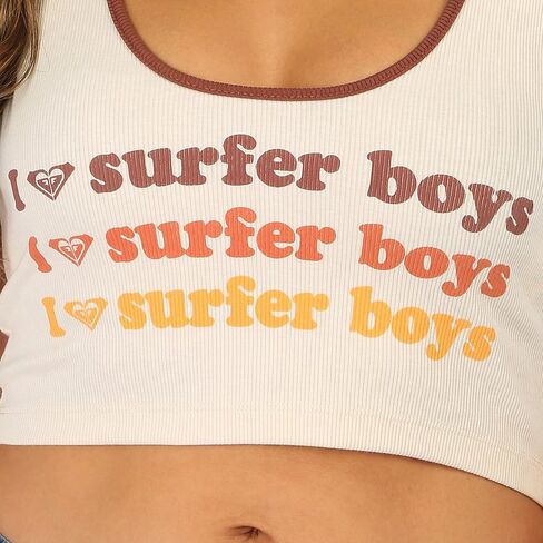 Roxy Juniors I Heart Surfer Boys الغوص في الخزان المقطوع من أعلى البيج الكبير multi in Saudi Arabia