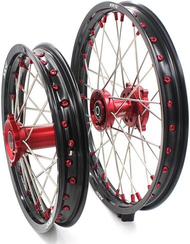 KKE 19/16 Spoke Kid's Big Wheels Rims Set Fit For CRF150R 2007-2025 CRF150RB 2025 Red Nipple in Saudi Arabia