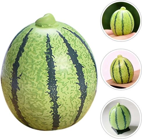 Magiclulu 8pcs مصطنعة ميني بطيخ- محاكاة بطيخ أخضر واقعية الحياة الواقعة دقيقة البطيخ مستدير البطيخ نموذج المطبخ الدعائم الدعائم التصوير الفوتوغرافي in Saudi Arabia