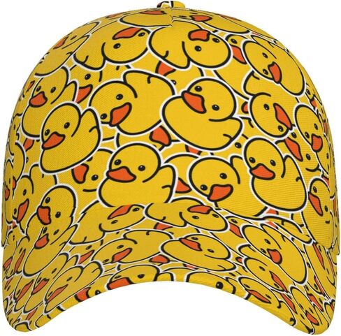 Cute Duck Baseball Cap for Women Men, Funny Cartoon Duck Hats Adjustable Trucker Hats Sun Protection Novelty Caps in Kuwait
