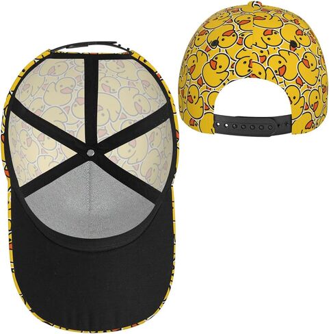 Cute Duck Baseball Cap for Women Men, Funny Cartoon Duck Hats Adjustable Trucker Hats Sun Protection Novelty Caps in Kuwait
