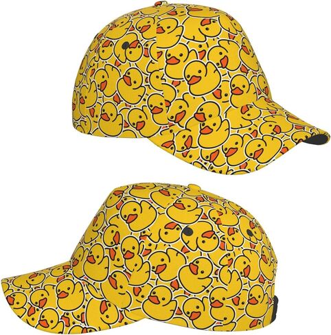 Cute Duck Baseball Cap for Women Men, Funny Cartoon Duck Hats Adjustable Trucker Hats Sun Protection Novelty Caps in Kuwait
