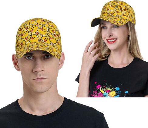 Cute Duck Baseball Cap for Women Men, Funny Cartoon Duck Hats Adjustable Trucker Hats Sun Protection Novelty Caps in Kuwait