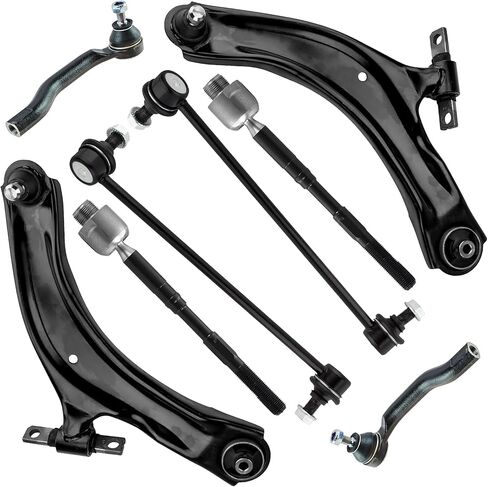 Suspension Front Control Arm Kit Compatible With 2004-2011 Audi A6 Saloon Avant Allroad Estate Front Upper & Lower Control Arm, Sway Bar Link Front, Front inner & Outer Tie Rod Ends in Saudi Arabia